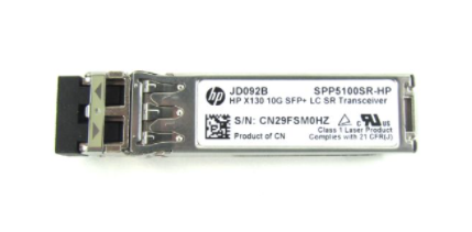 HPE - JD092B - H3C 10GBASE-SR SFP+850nm 300m DOM LC MMF Transceiver Module